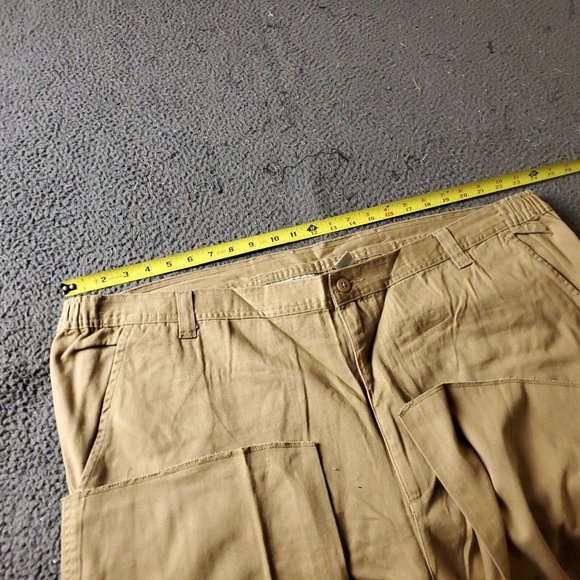 Boulder Creek Trading Cargo Pants Big Tall Mens Size 48 38L Tan Cotton Chino Kha - Picture 4 of 7